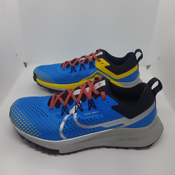 NWB Nike DJ6159-401 React Pegasus Trail 4 Blue Sneakers Sz M8/W9.5 - Picture 3 of 9